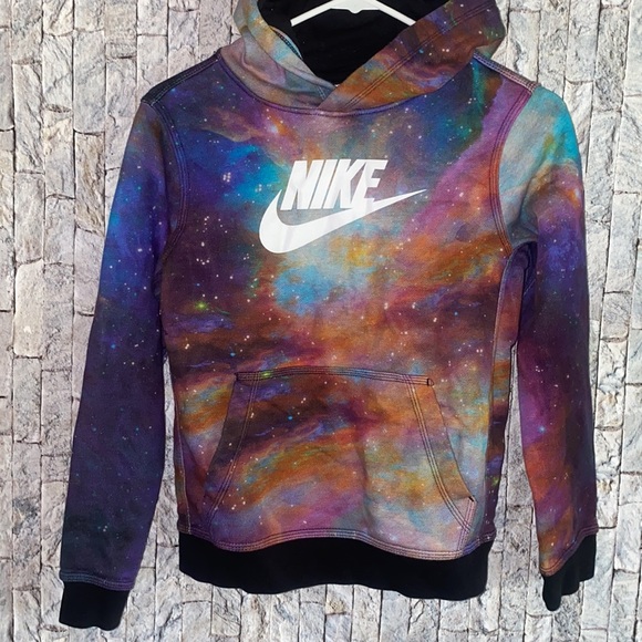 Kids Nike Fleece Galaxy Hoodie Medium 